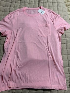 J. Crew Mens Pink Short Sleeve Pocket Tee